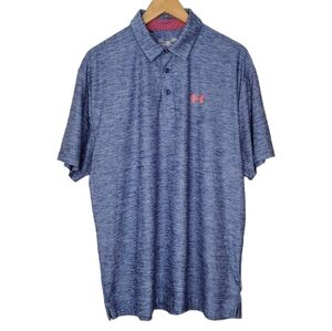 Under Armour Hear Gear Short Sleeve Active Athletic Golf Polo Shirt Size L
